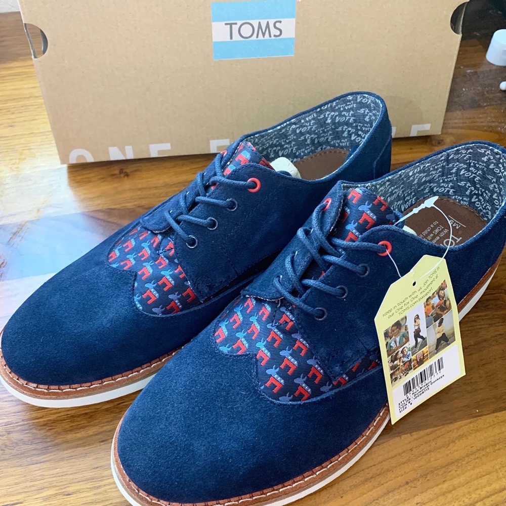 Toms Democratic donkey brogues election mens sz 9